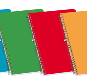 Enri Fº Tapa Dura Cuaderno Espiral Liso 80 Hojas Surtido - Tapa Dura Resistente - Cuaderno con Espiral para Mayor Comodidad - 80 Hojas Lisas para Escribir sin Problemas - Colores Surtidos