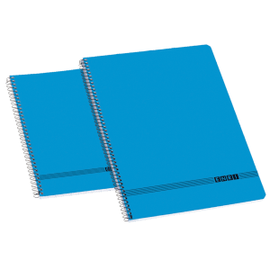 Enri Oficina Fº Tapa Blanda Cuaderno Espiral 4x4 - Tamaño Fº - Tapa Blanda - Cuaderno Espiral - Cuadricula 4x4 - Color Azul